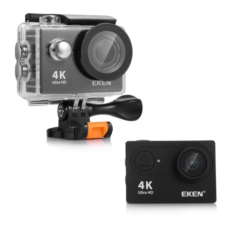 Action камера Eken H9R V2.0 4K з набором кріплень та аквабоксом (Чорний)