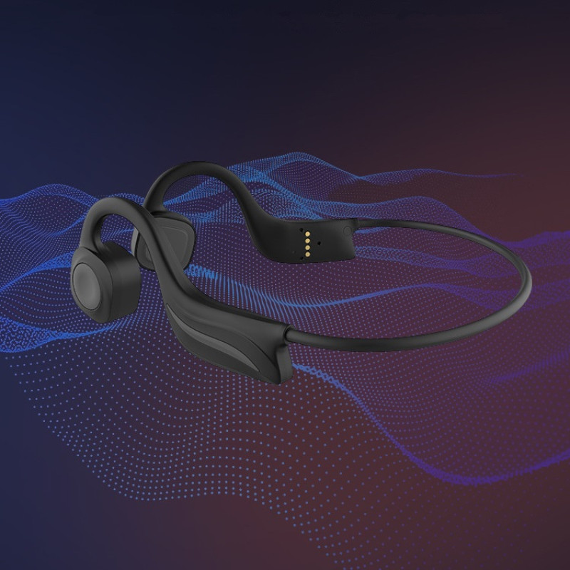 Водонепроникні Bluetooth навушники GZSQ BCH-17 з кістковою провідністю (Чорний)