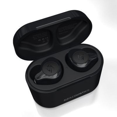 Бездротові Bluetooth навушники KZ S2 з сенсорним управлінням (Чорний)