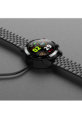 Розумний годинник Lemfo TK28 Metal з вбудованим мікрофоном (Чорний)