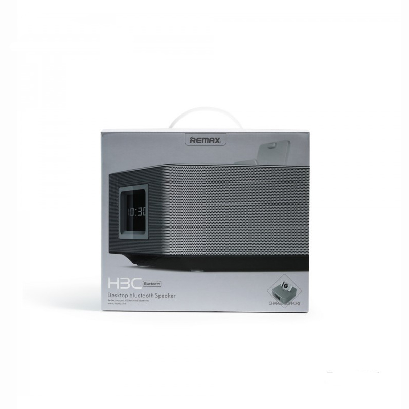 Bluetooth колонка Remax RB-H3 Speaker with Alarm Clock (Сріблястий)