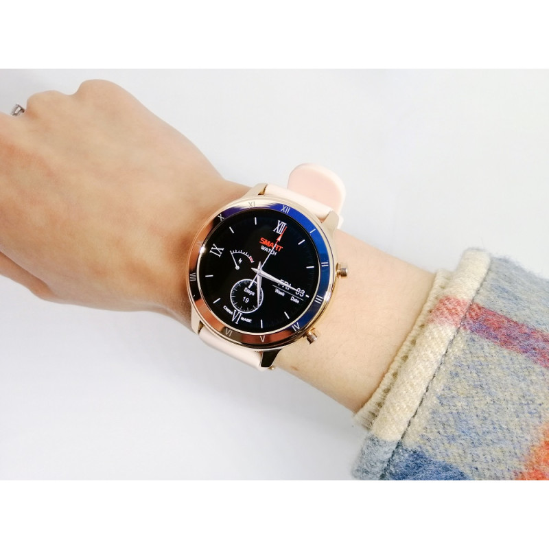 Розумний годинник Jiks Watch з пульсоксиметром (Золотий)