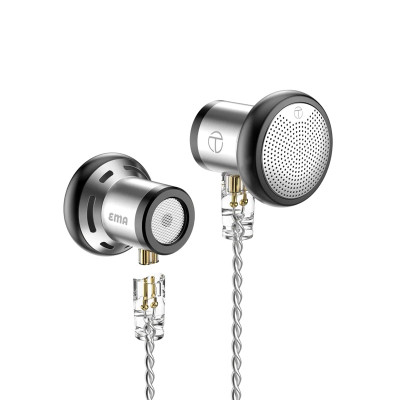 Навушники вкладиші TRN EMA з 14.2мм динамічним випромінювачем (Сірий)