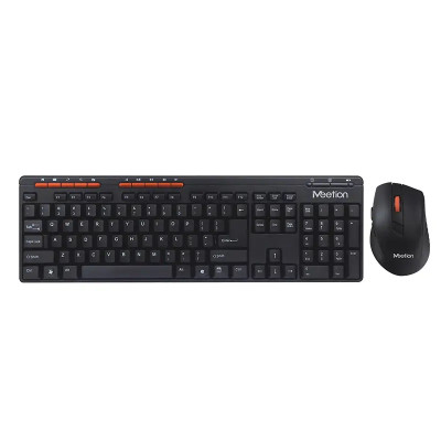Комплект Meetion MT-4100 бездротова клавіатура та миша 2.4Gz (Чорний)