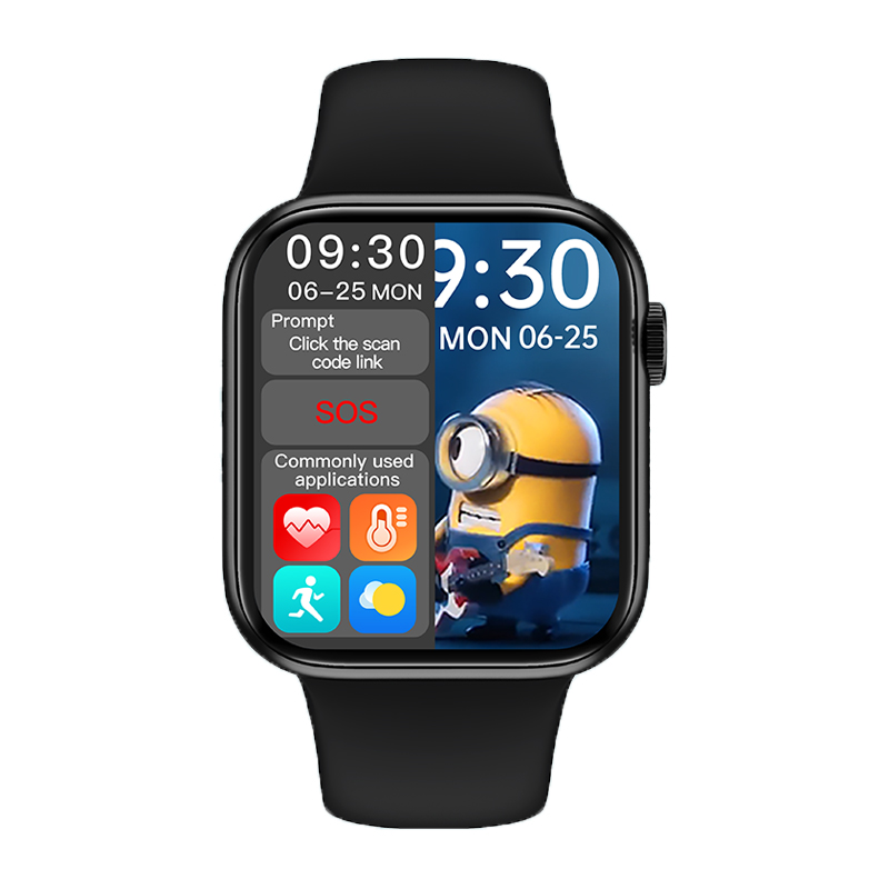 Розумний годинник Lemfo HW16 Silicone з вимірюванням тиску та кисню в крові (Чорний)