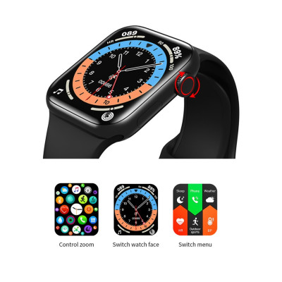 Розумний годинник Lemfo HW16 Silicone з вимірюванням тиску та кисню в крові (Чорний)