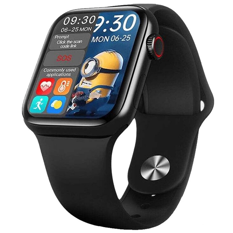 Розумний годинник Lemfo HW16 Silicone з вимірюванням тиску та кисню в крові (Чорний)