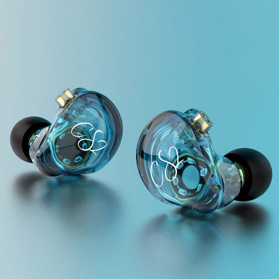 Вакуумні навушники TRN CS2 з динамічним випромінювачем (Синій)