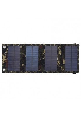 Сонячний зарядний пристрій Solar Power Bank 14w 5V 1A з контролером та USB (Камуфляжний)