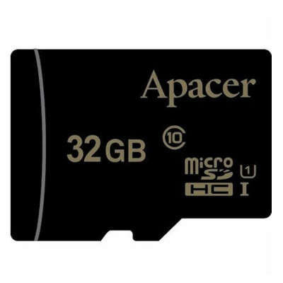 Карта пам'яті Apacer MicroSDHC 32GB CLASS 10 UHS-I (Чорний)
