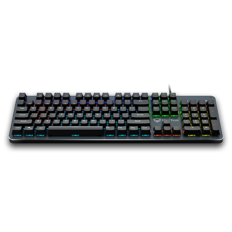 Механічна ігрова клавіатура Meetion MT-MK007 Rainbow Backlit Mechanical Gaming Keyobard (Чорний)