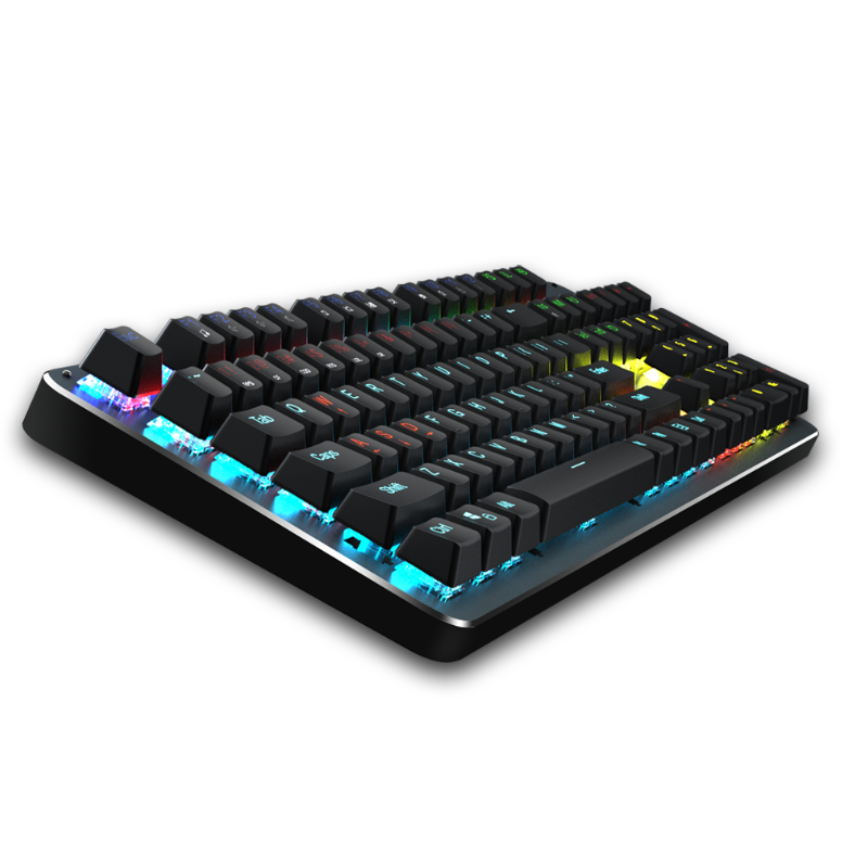 Механічна ігрова клавіатура Meetion MT-MK007 Rainbow Backlit Mechanical Gaming Keyobard (Чорний)