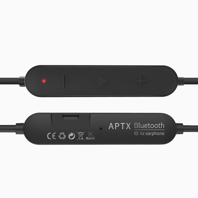 Bluetooth-адаптер KZ Bluetooth APTX cable upgrade Wire (C pin) (Чорний)