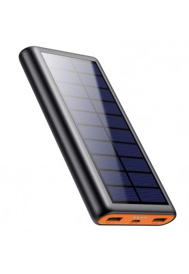 Портативна батарея Solar Power Bank 26800mAh ‎HX160S4 із сонячною панеллю (Чорний)