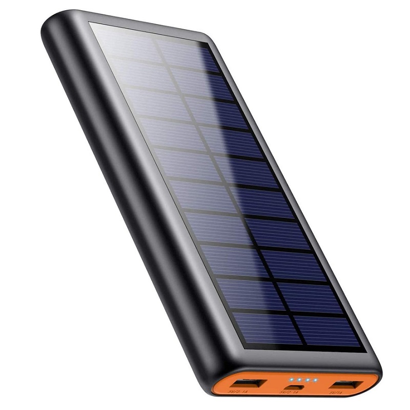 Портативна батарея Solar Power Bank 26800mAh ‎HX160S4 із сонячною панеллю (Чорний)