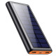 Портативна батарея Solar Power Bank 26800mAh ‎HX160S4 із сонячною панеллю (Чорний)