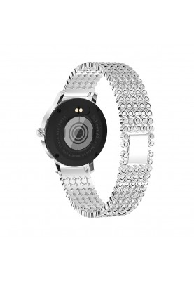 Смарт годинник Linwear LW20 Pro Metal з вимірюванням тиску і пульсу (Сріблястий)