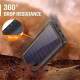 Портативна батарея Solar Power Bank 26800mAh HX160S6 із сонячною панеллю (Чорний)