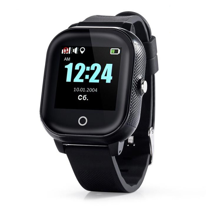 Дитячий смарт-годинник Lemfo DF50 Ellipse Aqua з GPS трекером (Чорний)
