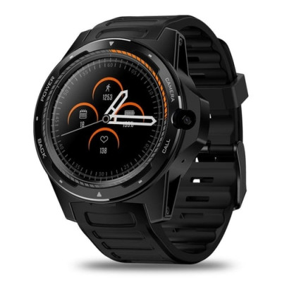 Розумний годинник Zeblaze Thor 5 на Android 7.1.1 з 4G і подвійним процесором (Чорний)