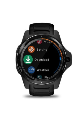 Розумний годинник Zeblaze Thor 5 на Android 7.1.1 з 4G і подвійним процесором (Чорний)