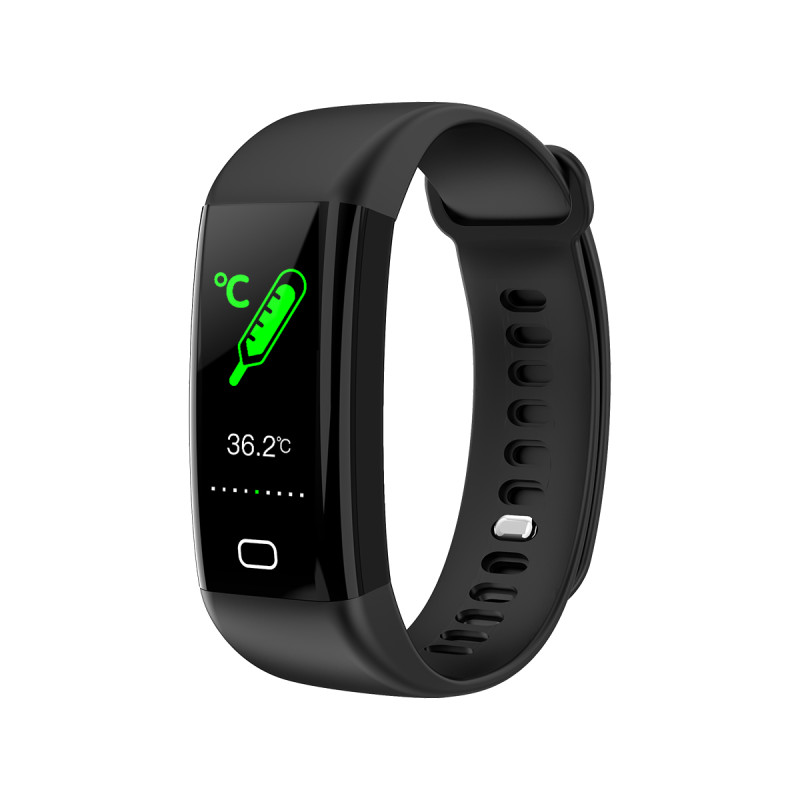 Розумний фітнес браслет Lemfo F07 Health з вимірюванням температури (Чорний)