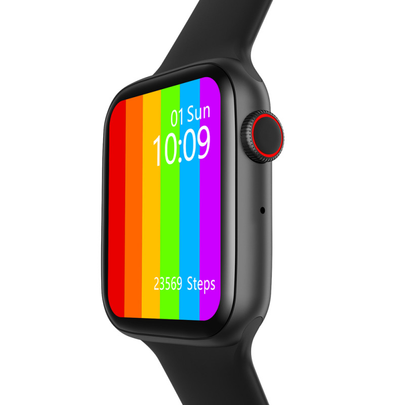 Розумний годинник IWO 10 Lite Plus з вимірником тиску і пульсу (Чорний)