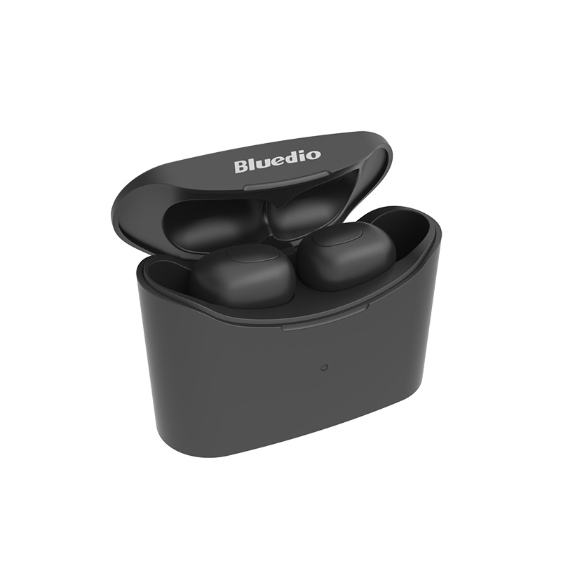 Бездротові Bluetooth навушники Bluedio T Elf із зарядним кейсом (Чорний)