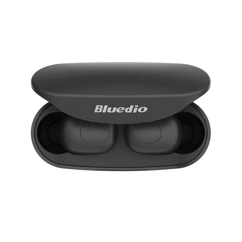 Бездротові Bluetooth навушники Bluedio T Elf із зарядним кейсом (Чорний)