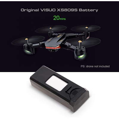 Додатковий акумулятор Li-Po 3.7V 1800mAh для квадрокоптера Visuo XS809S / XS816 (Чорний)