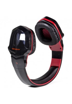 Бездротові Bluetooth навушники Kotion Each B3505 з автономністю до 10 годин (Чорно-червоний)