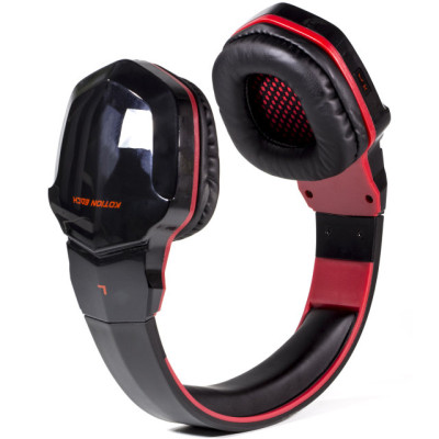 Бездротові Bluetooth навушники Kotion Each B3505 з автономністю до 10 годин (Чорно-червоний)