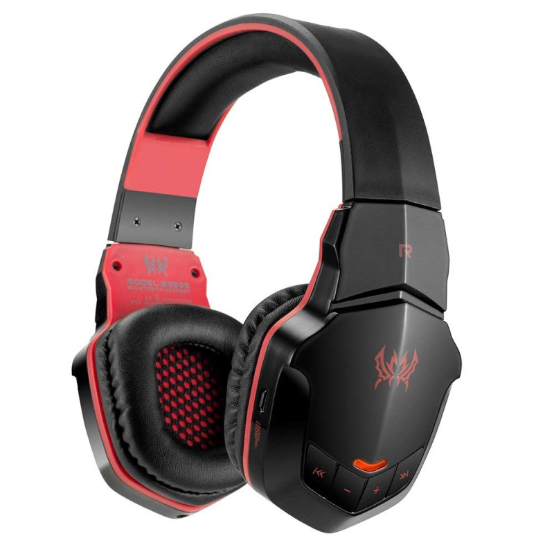 Бездротові Bluetooth навушники Kotion Each B3505 з автономністю до 10 годин (Чорно-червоний)