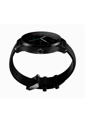 Розумний годинник Lemfo K88H leather з шкіряним ремінцем (Чорний)