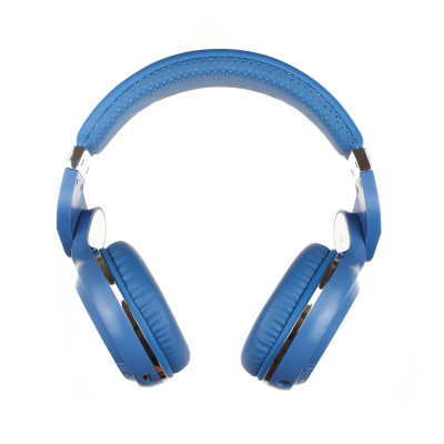 Бездротові Bluetooth навушники Bluedio T2 Plus з вбудованим радіо (Синій)
