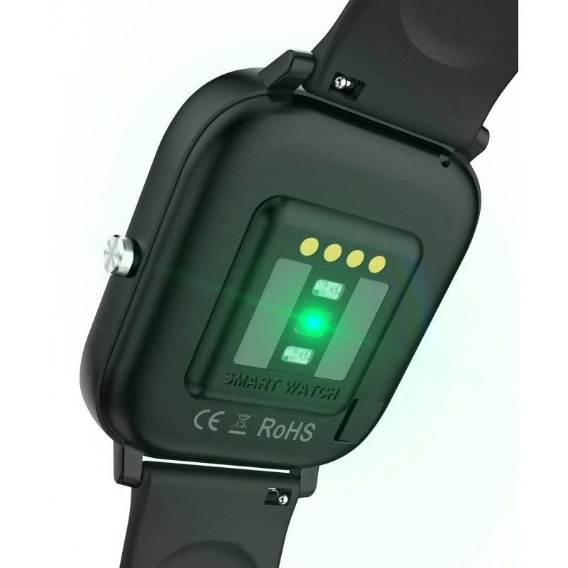 Розумний годинник NO.1 DT35 Plus Silicone з підтримкою вимірювання тиску (Чорний)