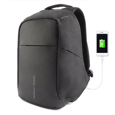Рюкзак для ноутбука 15.6 дюймів Mark Ryden Safe MR5815ZS система антизлодій з USB портом (Чорний)