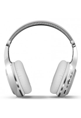 Бездротові Bluetooth навушники Bluedio H Plus з підтримкою MicroSD і радіо (Білий)