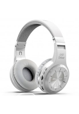 Бездротові Bluetooth навушники Bluedio H Plus з підтримкою MicroSD і радіо (Білий)