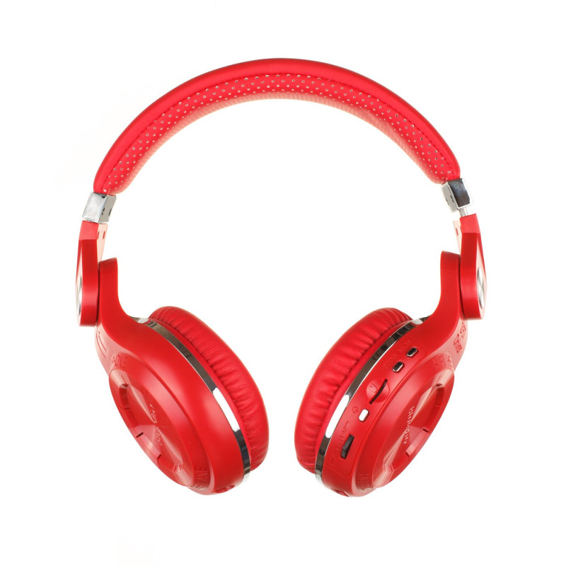 Бездротові Bluetooth навушники Bluedio T2 Plus з вбудованим радіо (Червоний)