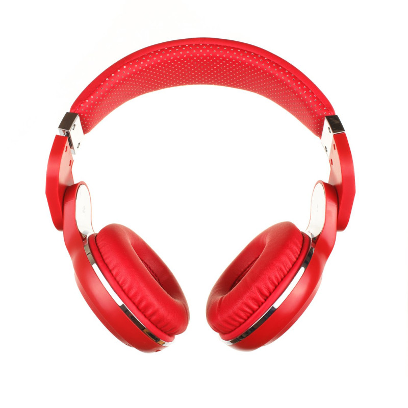 Бездротові Bluetooth навушники Bluedio T2 Plus з вбудованим радіо (Червоний)