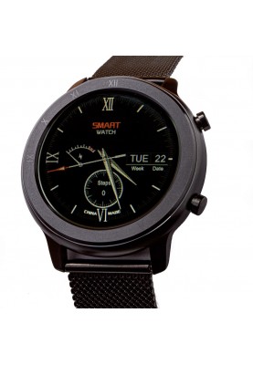 Розумний годинник Jiks Watch з пульсоксиметром (Metal-Black)