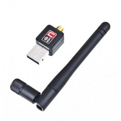 Адаптер Dynamode USB 2.0 WiFi со съемной антенной, стандарт IEEE 802.11n/g/b, скорость 150 Мбит/с