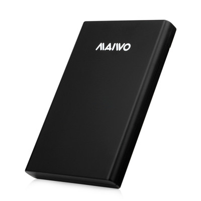 Кишеня Maiwo зовніш. для 2.5" SATA/SSD HDD через USB3.0 безгвинтіве засувне кріплення пластик чорна