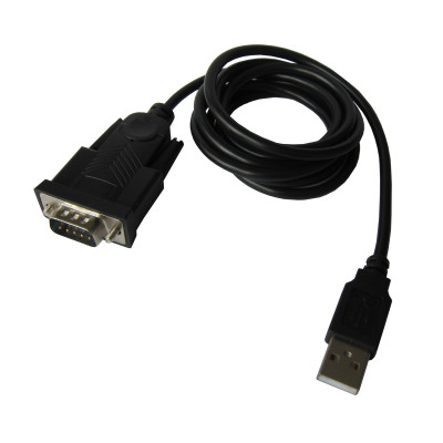 Адаптер Dynamode USB 2.0 A Male - 1*RS-232 (COM) кабель 1,5 м, чіпсет FTDI FT232RL, чорний