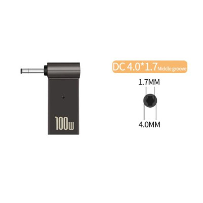 Адаптер PD 100W USB Type-C Female to DC Male Jack 4.0x1.7 mm – для заряджання ноутів LENOVO
