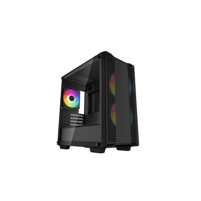 Корпус Deepcool CC360 ARGB чорний Без БП Mini-ITX/Micro-ATX, 2x3.5,2+1*2.5";418×215×431мм(L×W×H)
