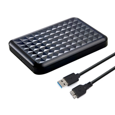 Кишеня Dynamode зовн.для 2.5" SATA/SSD HDD - USB 3.0, безгвинт. засувне кріплення, пластикова чорна
