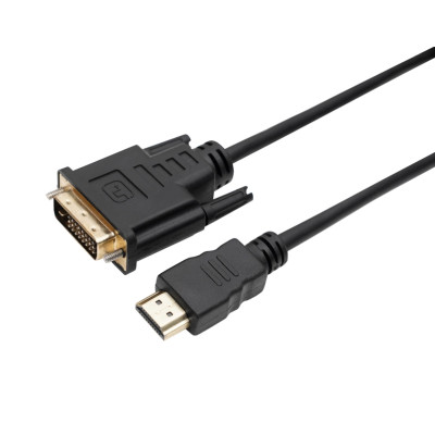 Кабель Dynamode HDMI male - DVI (24+1) male, двонаправлений, довжина 1.8 м
