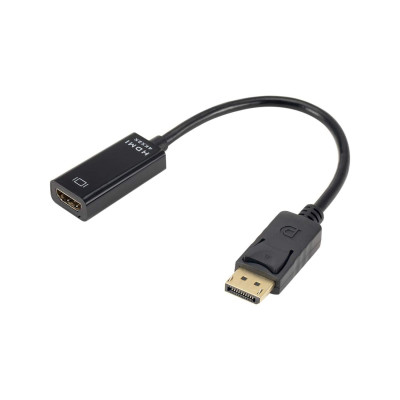 Адаптер STLab DisplayPort Male - HDMI 4K Ultra HD Female, чорний